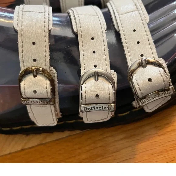 Dr. Martens White and Black Sandals - Picture 5 of 9